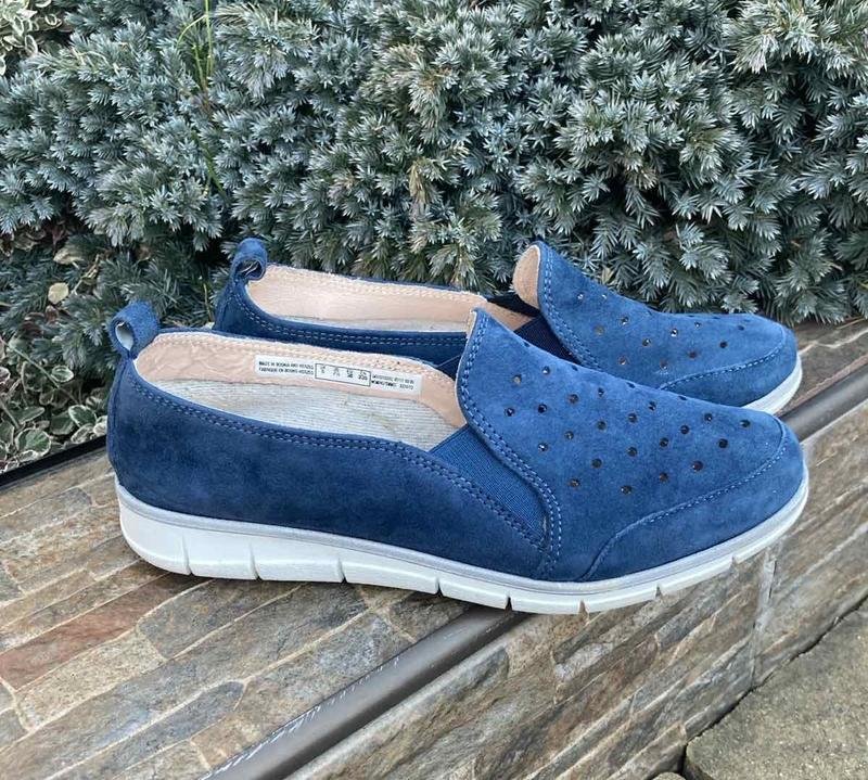 Женские Clarks Лоферы Тёмно-синие Кожа 38