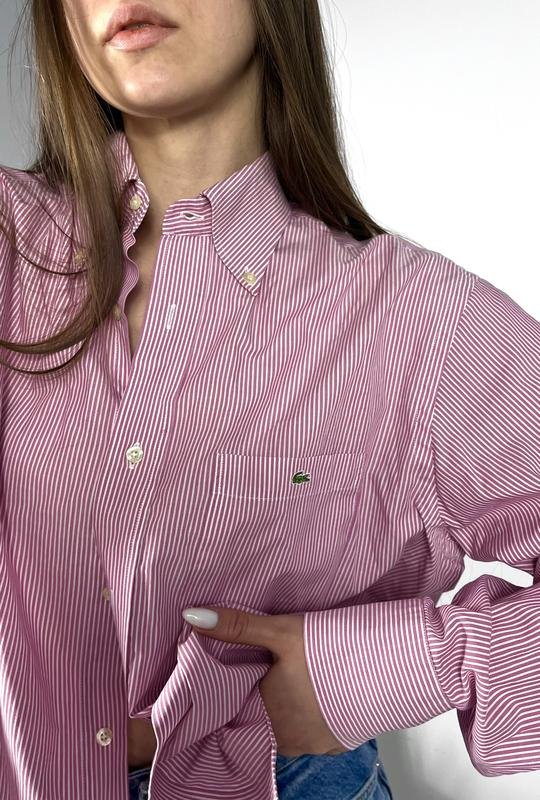 Damen Lacoste Hemd Rosa XL