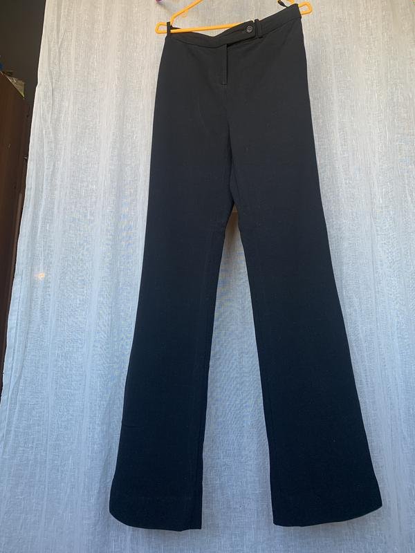 Damen Celine Hose Schwarz Wolle 38