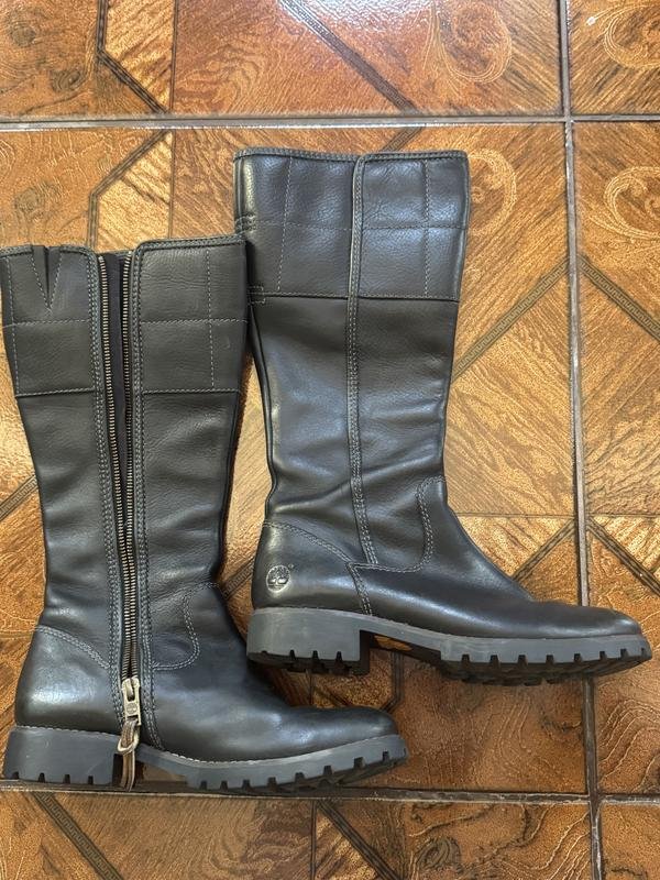 Женские Timberland Сапоги Чёрные Кожа 38
