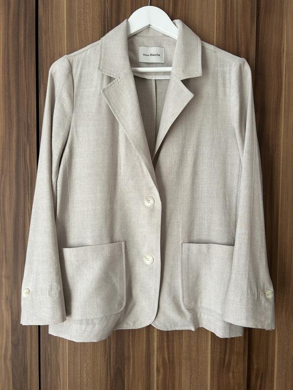 Женский Maison Blanche Жакет Серый Натуральный S
