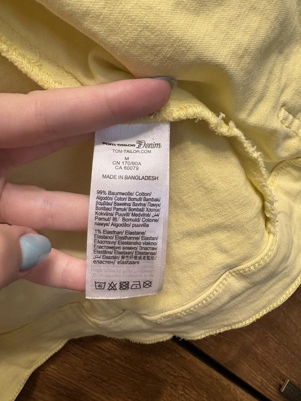 Femme Tom Tailor Veste Jaune Denim M