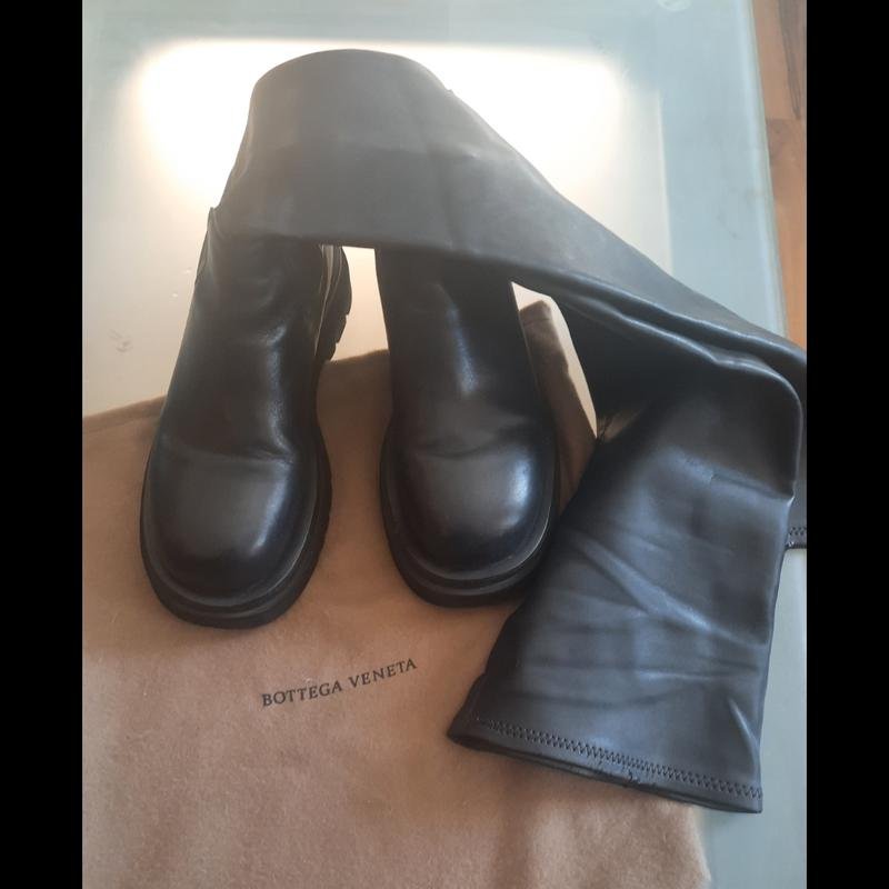 Femme Bottega Veneta Bottes Noir Cuir 35.5