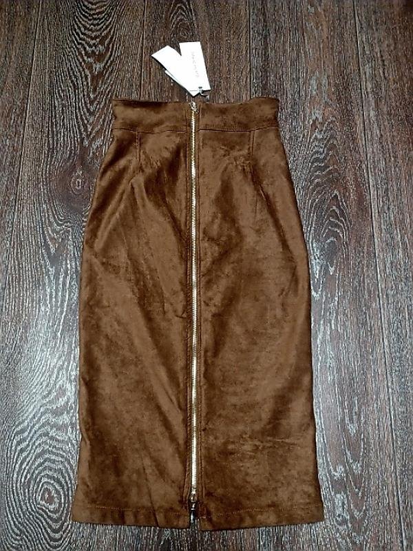 Женская Rinascimento Юбка Коричневая Полиэстер S