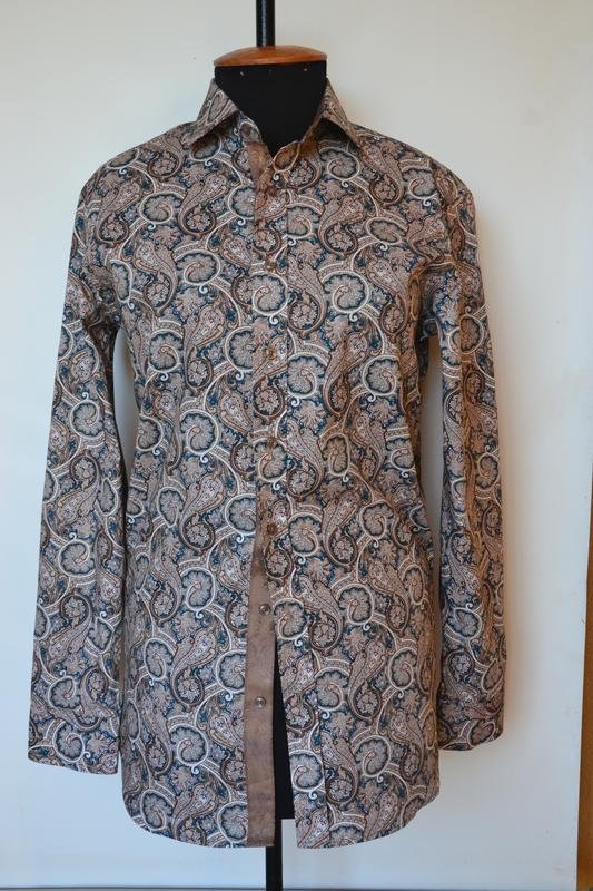 Женская Etro Рубашка Тёмно-синий Хлопок S