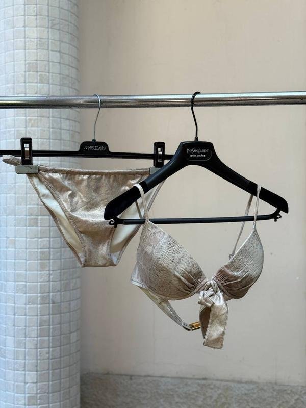 Women Christian Dior Swimsuit Gold M