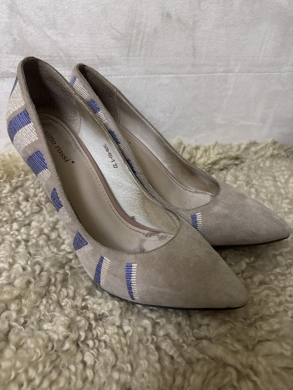 Femme Vitto Rossi Talons Beige Suède 38