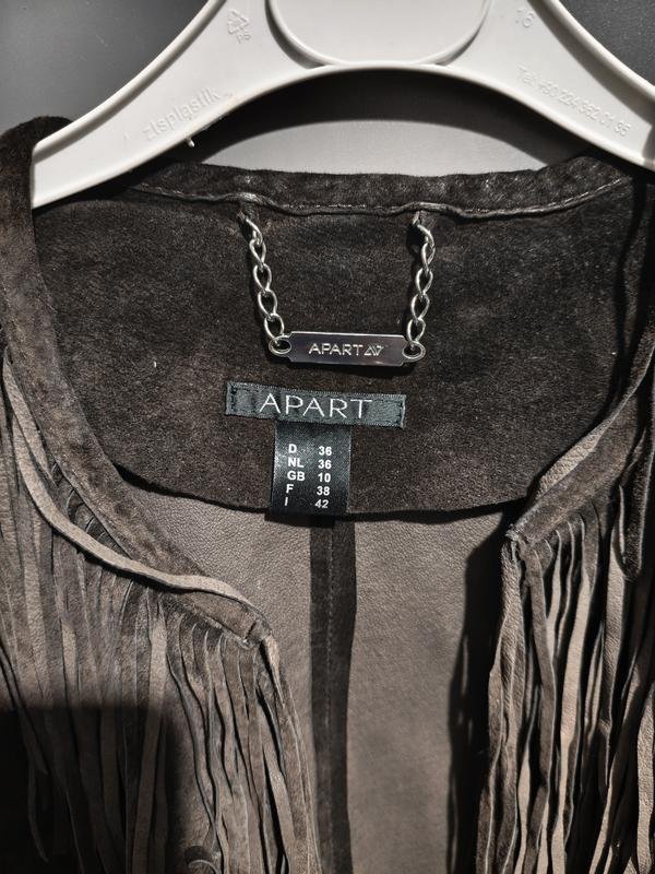 Women APART Jacket Charcoal Suede S