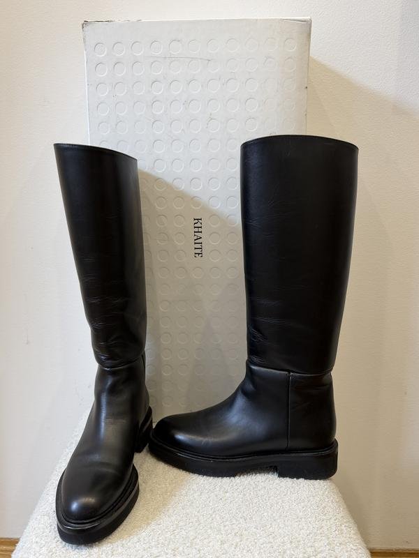 Женские KHAITE Чоботи Чёрный 36.5