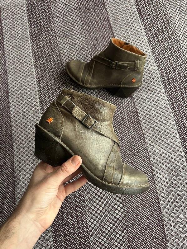 Women ART Boots Grey Leather 38