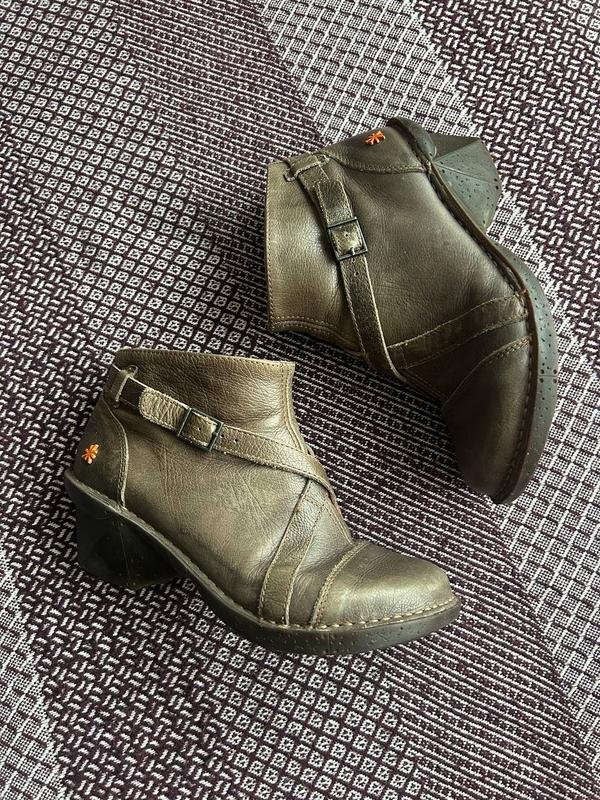Women ART Boots Grey Leather 38