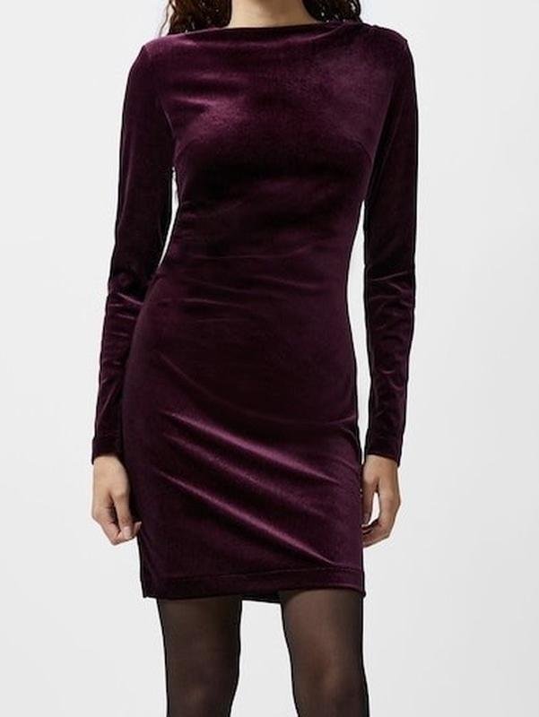 Damen French Connection Kleid Flieder Samt M