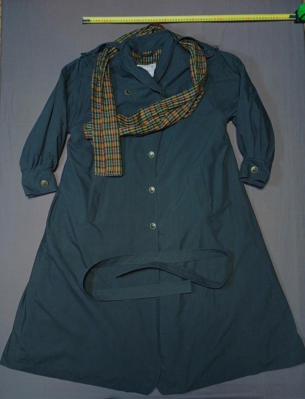 Женский Плащ Чёрный Хлопок XXL