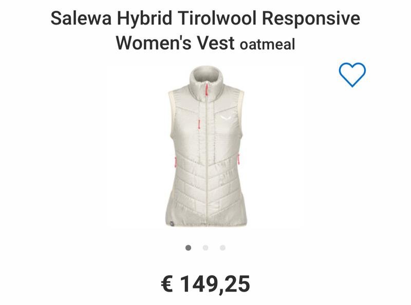 Donna Salewa Gilet Avorio M
