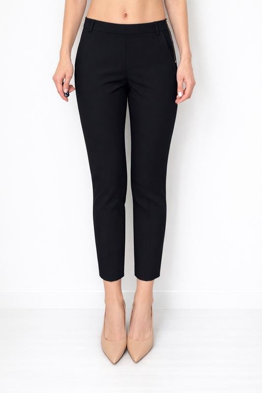 Women Jean Paul Gaultier Trousers Black Elastane