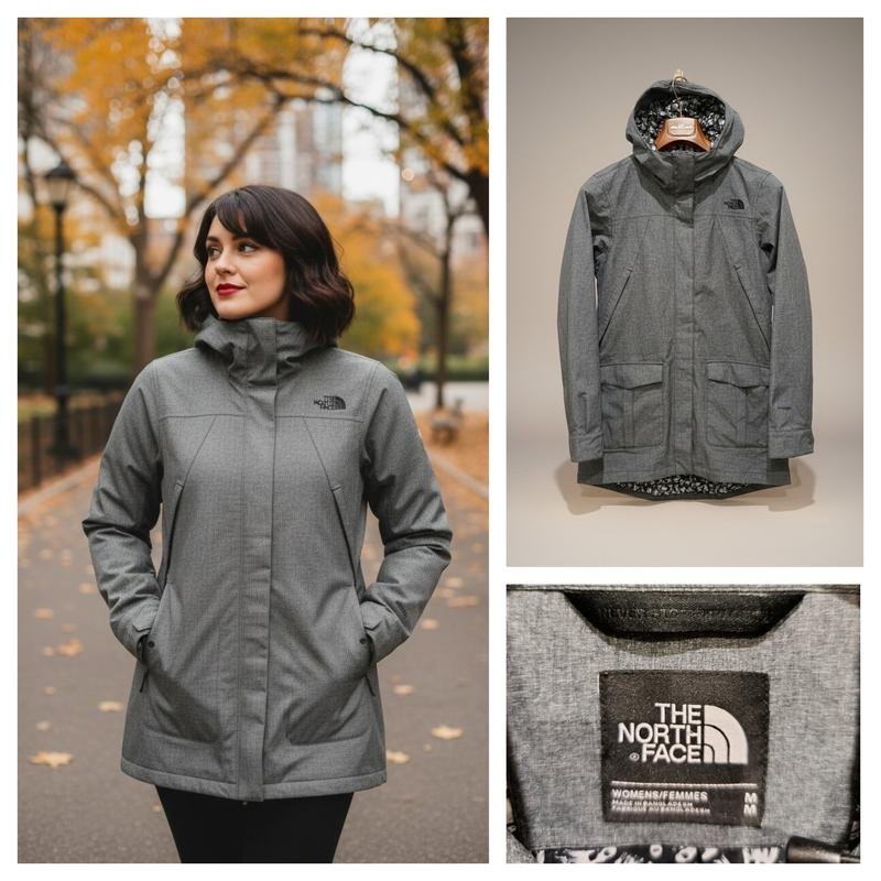 Femme The North Face Parka Grise M