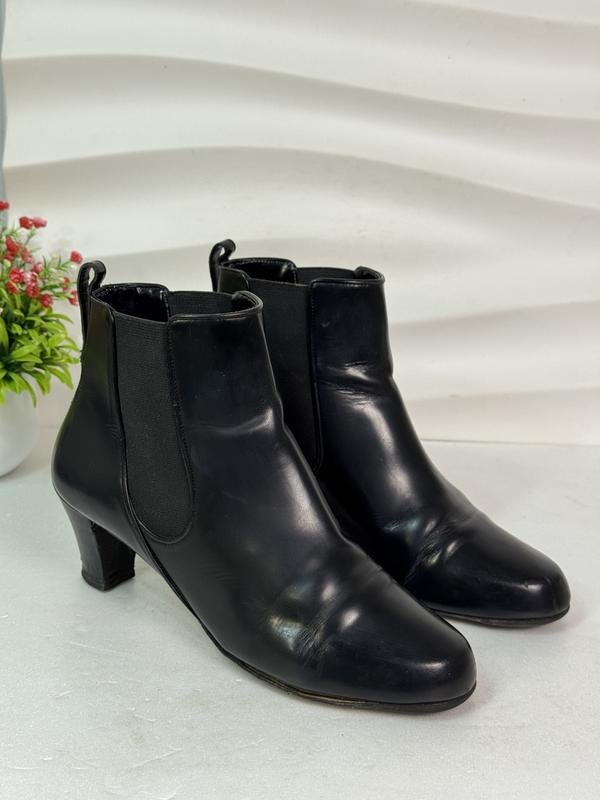 Women Bally Chelsea Boots Black Leather 38