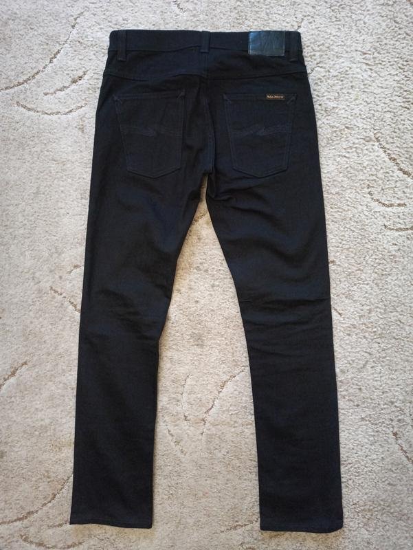 Мужской Nudie Jeans Джинсы Чёрный Хлопок 32