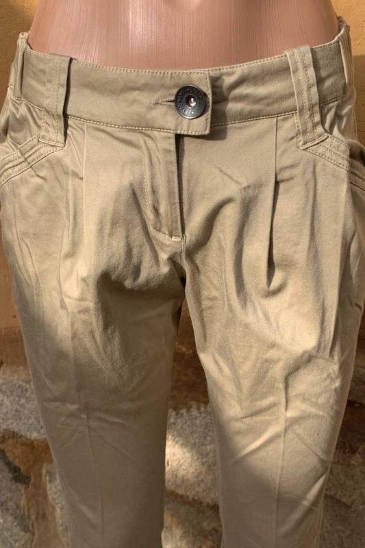 Damen DKNY Hosen Beige Baumwolle L