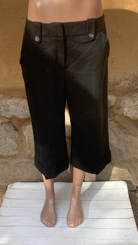 Femme Laura Ashley Pantalon Noir Polyester M