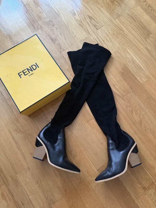 Femme Fendi Bottes Noires 37