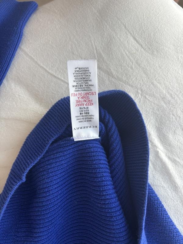 Damen Burberry Pullover Marineblau  S