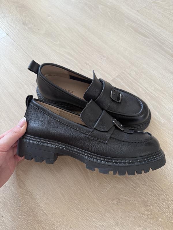 Femme Vitto Rossi Mocassins Noir Cuir 38