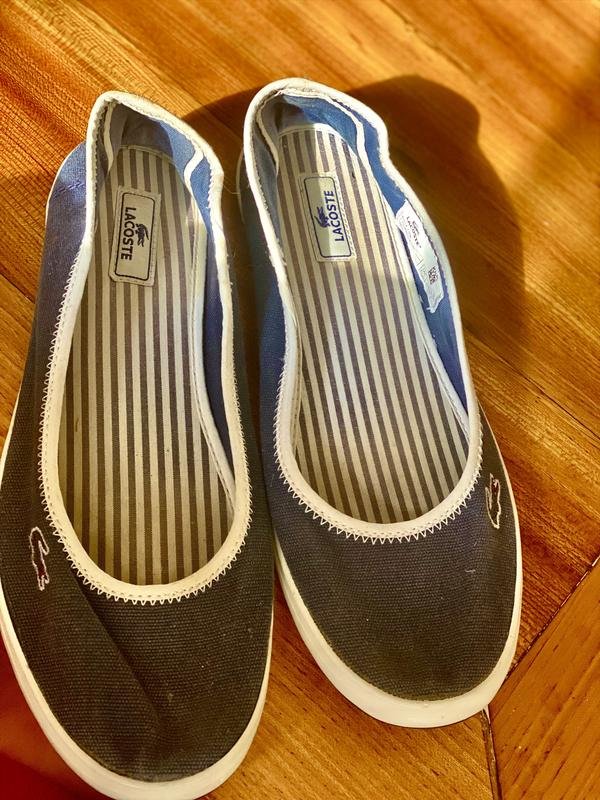 Donna Lacoste Tacchi Blu Navy Tessuto 40