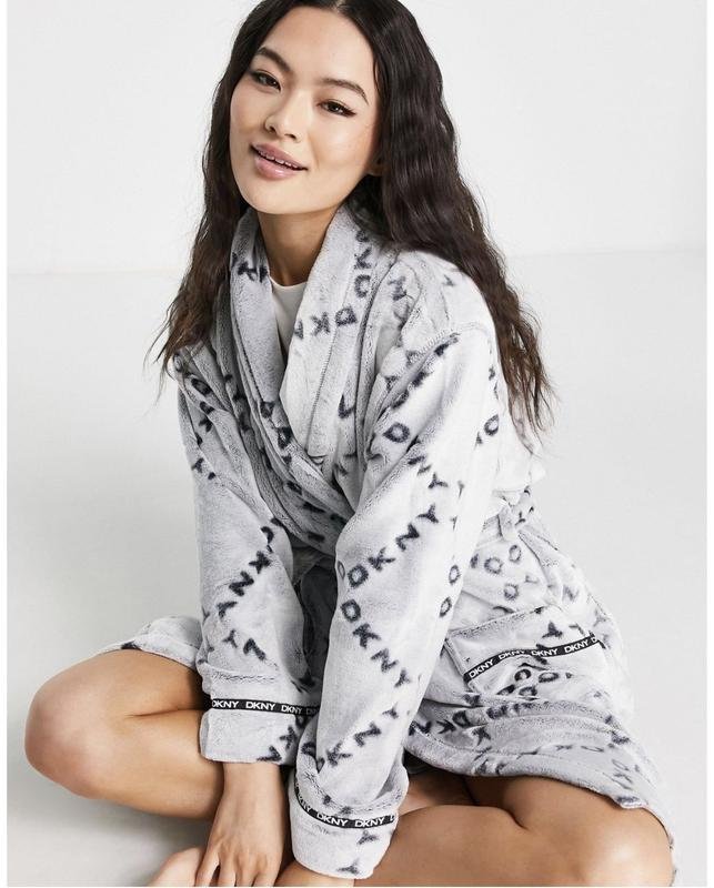 Damen DKNY Morgenmantel Grau