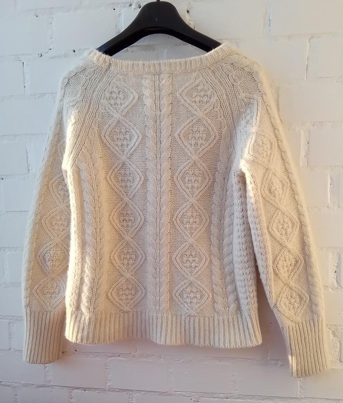 Donna Gant Maglione Avorio Lana S