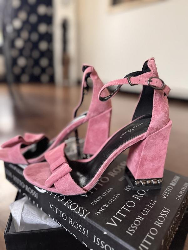 Femme Vitto Rossi Talons Rose Suède 39