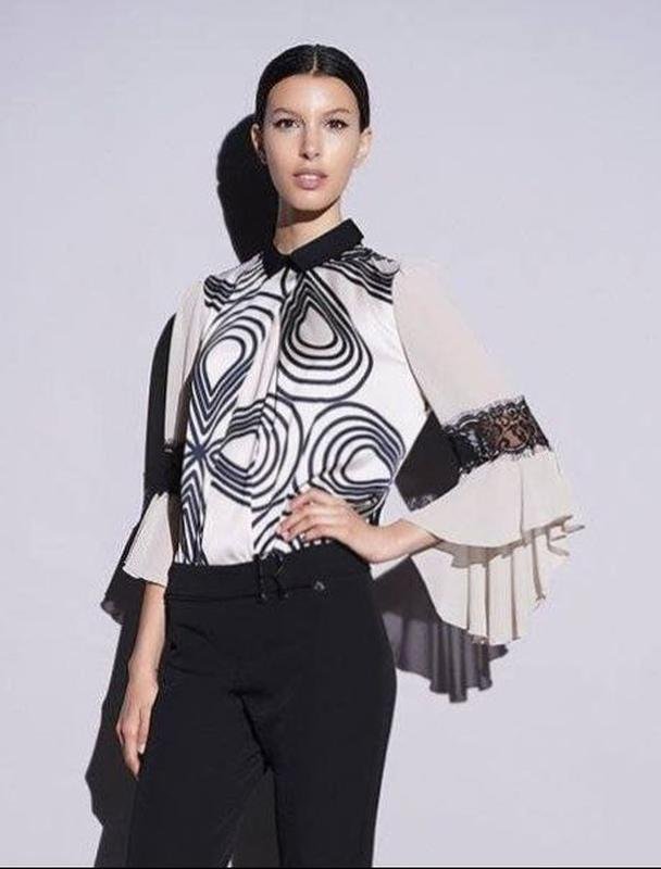 Женская Rinascimento Блуза Молочный Полиэстер M