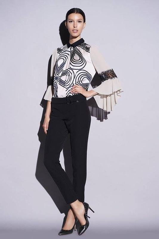 Женская Rinascimento Блуза Молочный Полиэстер M