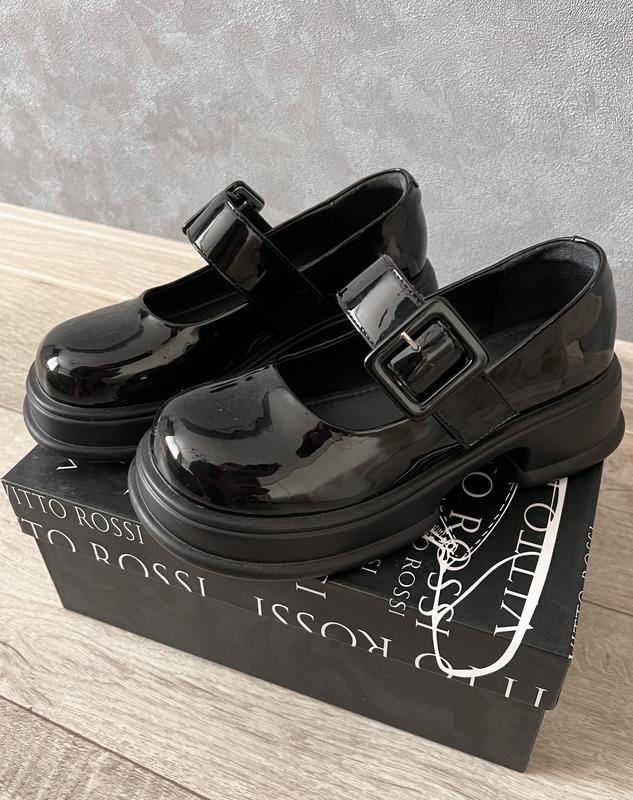 Femme Vitto Rossi Talons Noir Cuir Verni 37