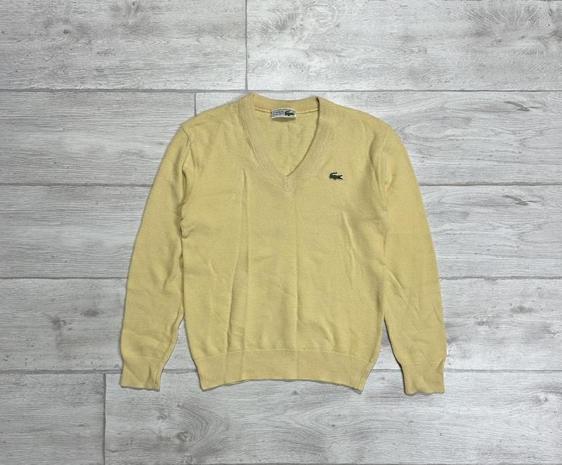 Damen Lacoste Pullover Gelb S