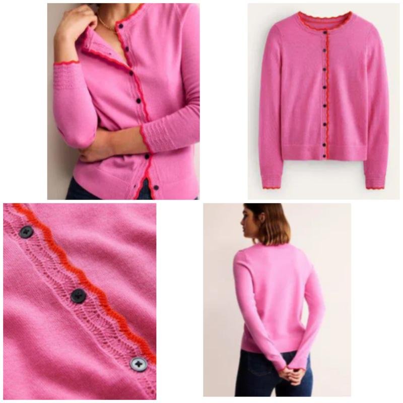 Женский Boden Свитер Розовый Шерсть L