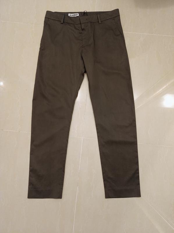 Women Jil Sander Trousers Grey Cotton 40