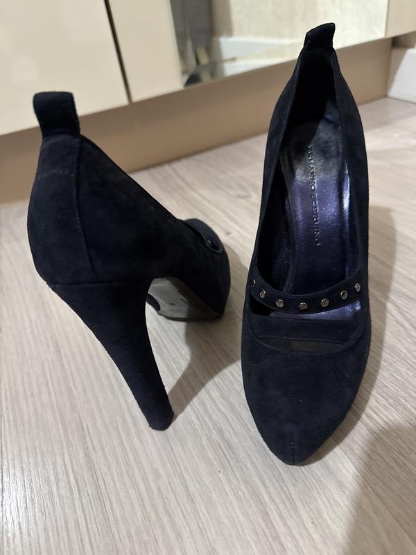 Femme Ermanno Scervino Talons Noir Suède 37.5