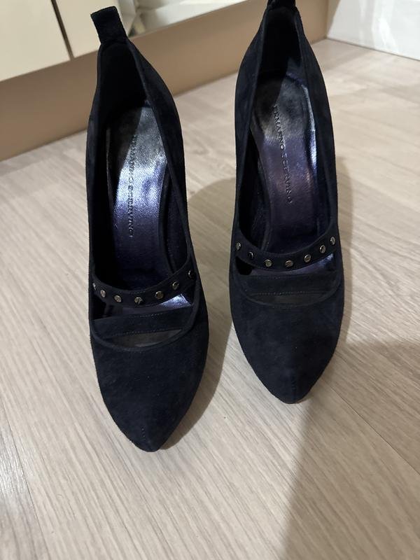 Femme Ermanno Scervino Talons Noir Suède 37.5
