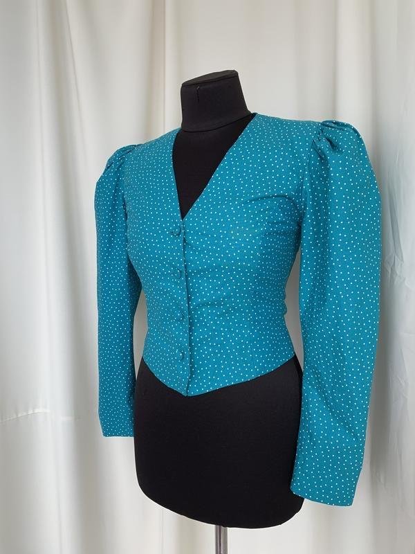 Femme Laura Ashley Veste Turquoise Coton M