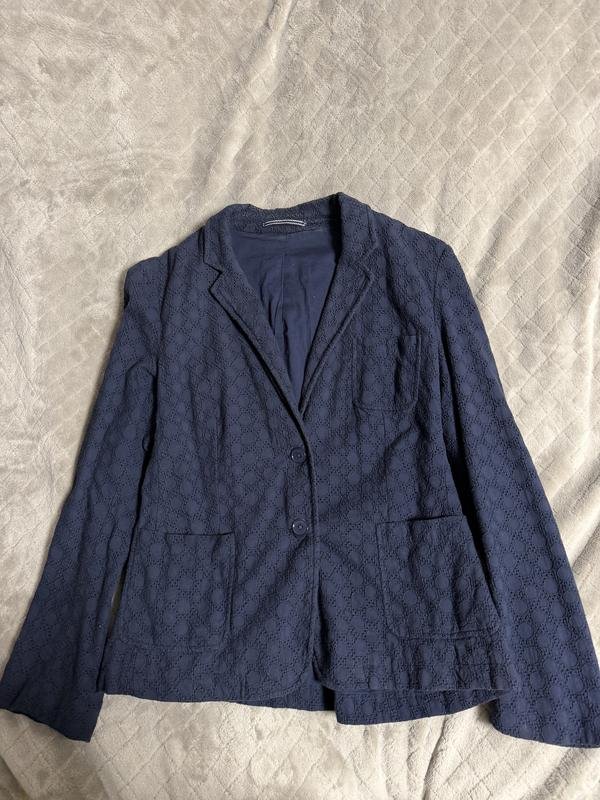Женский Gant Пиджак Тёмно-синий Хлопок S