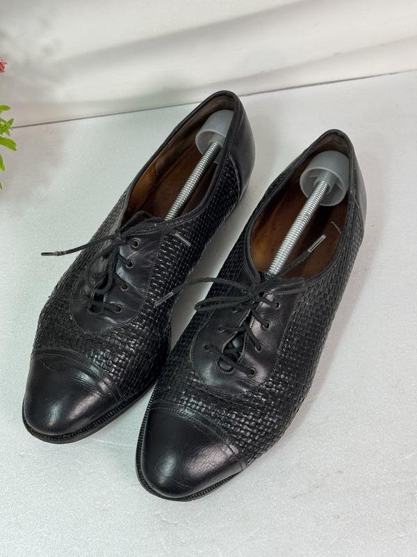 Мужской Vero Cuoio Туфли Чёрный Кожа 40.5