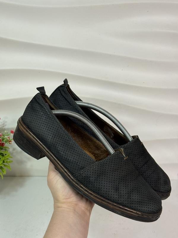 Women Ara Loafers Graphite Nubuck 39.5