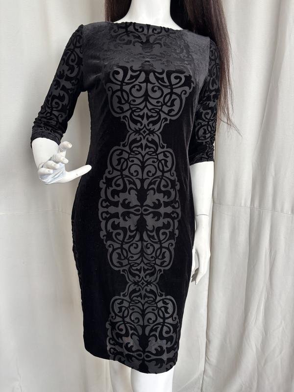 Women Joseph Ribkoff Dress Black Velvet S
