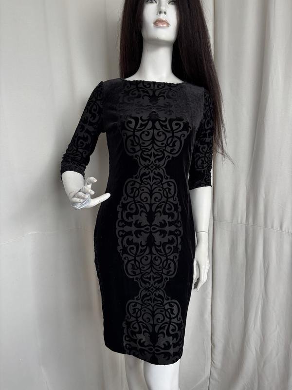 Women Joseph Ribkoff Dress Black Velvet S