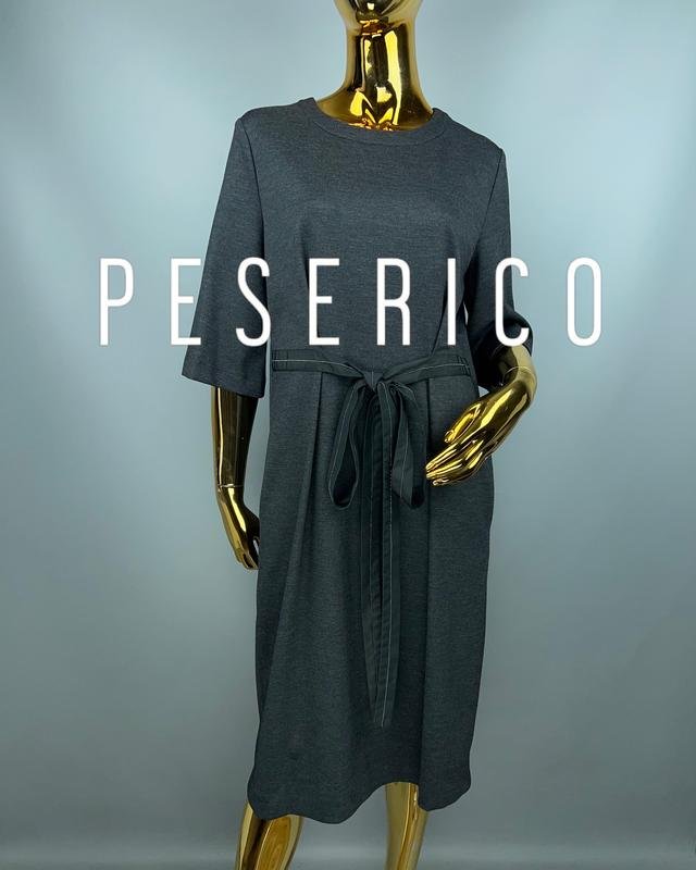 Femme Peserico Robe Grise Élasthanne M