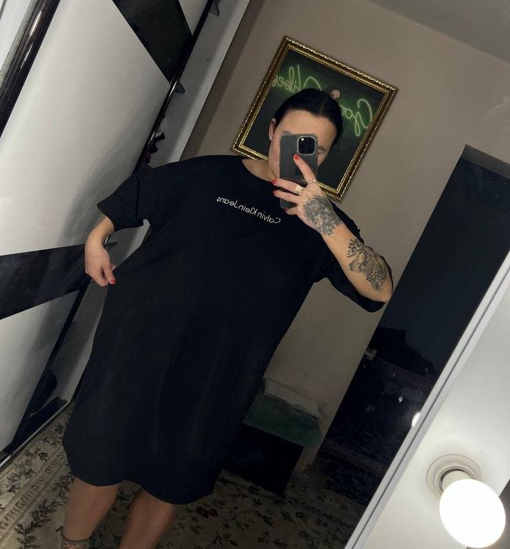 Женское Calvin Klein Платье Чёрное XL