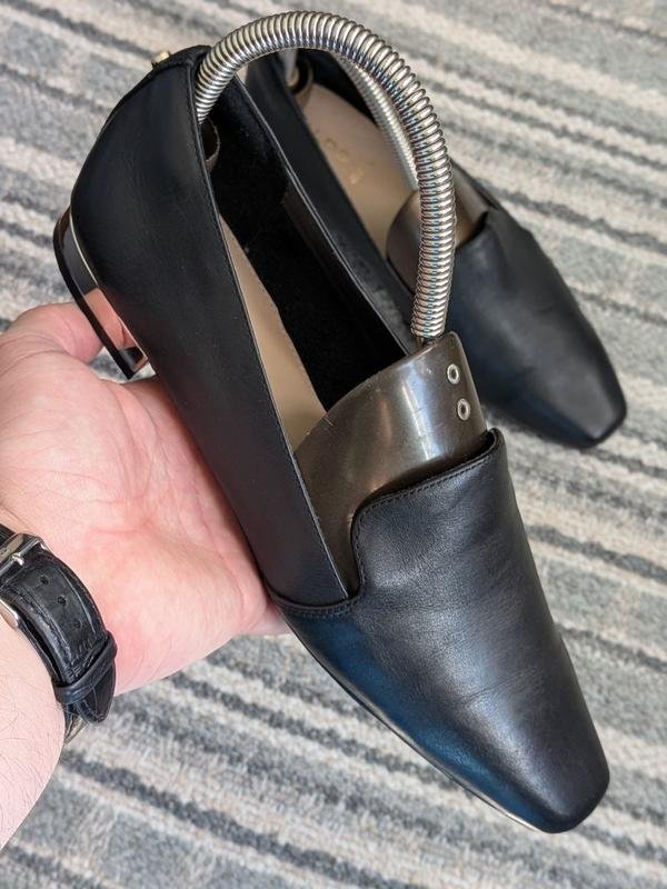 Donna ALDO Tacchi Nero Pelle 38.5