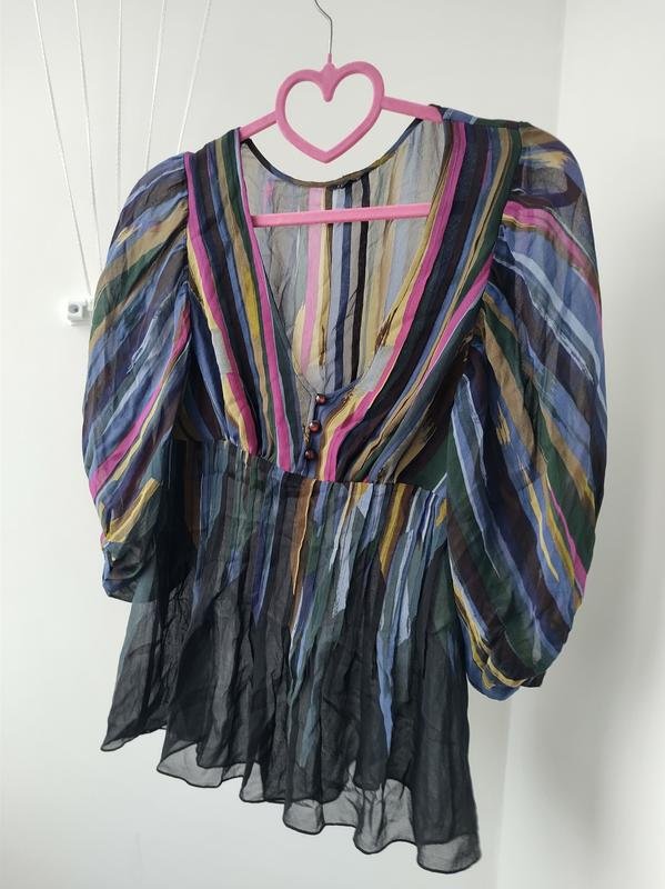 Women Ted Baker Shirt Multicolor Silk XS