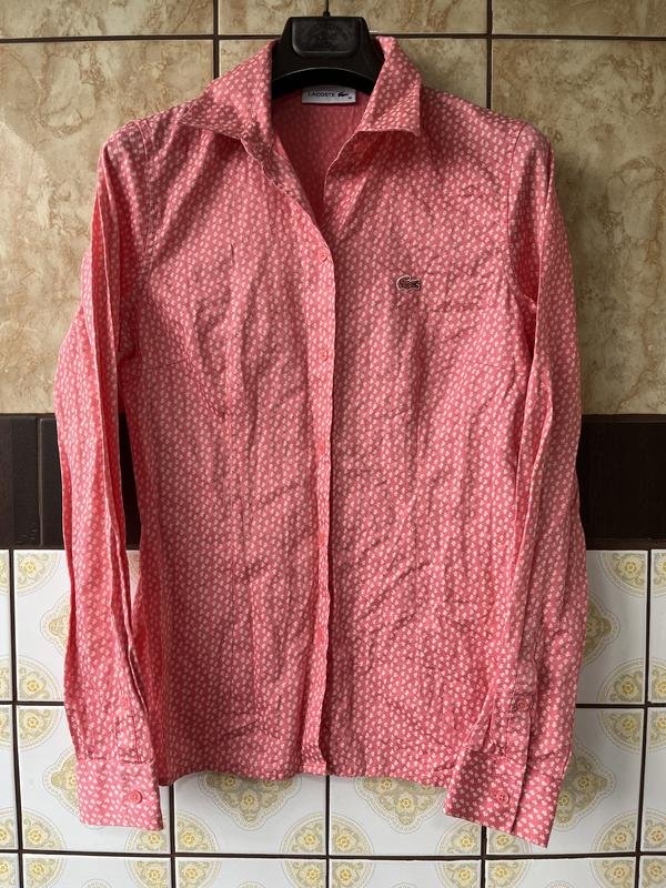 Женская Lacoste Сорочка Розовая S